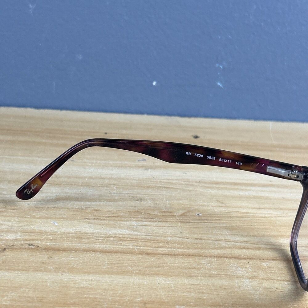 Ray Ban Eyeglasses RB 5228 5628 Lilac Floral Size 53-17-140 Frames Only - Picture 9 of 10